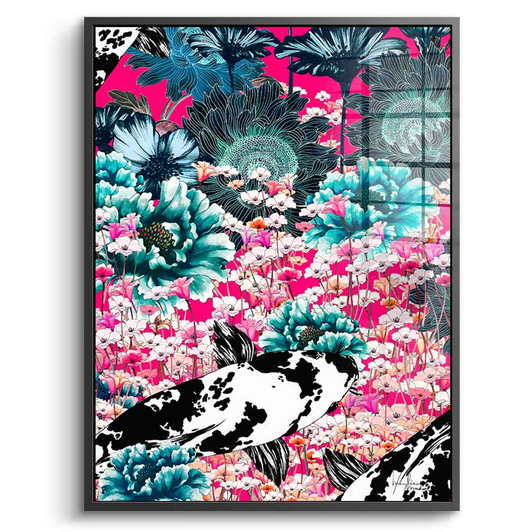 Koi Japan Sun - acrylic glass