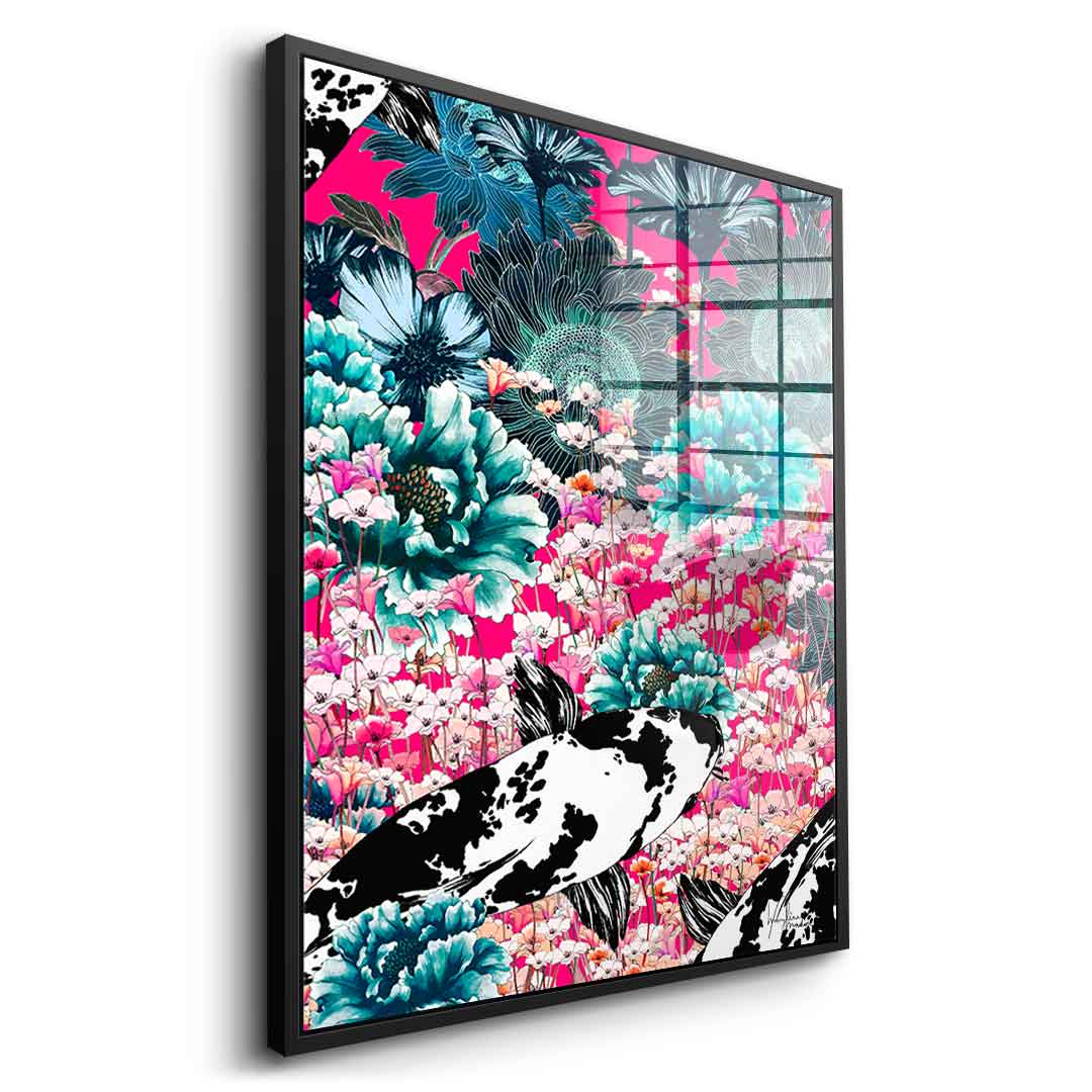 Koi Japan Sun - acrylic glass