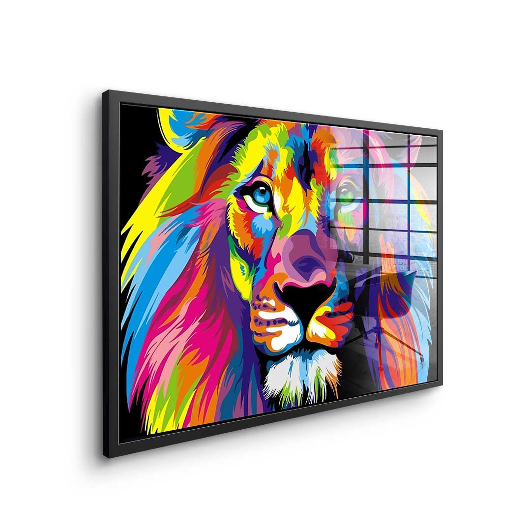 Neon Lion - acrylic glass