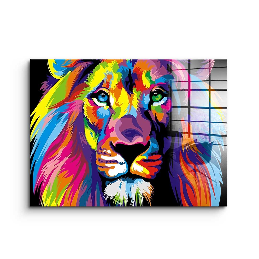 Neon Lion - acrylic glass