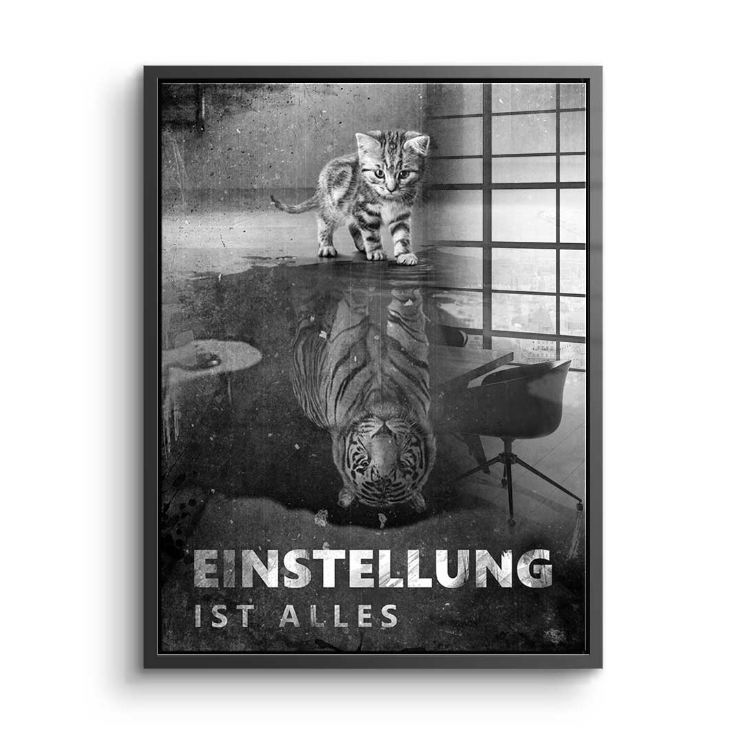 Mindset is everything #Tiger - acrylic glass