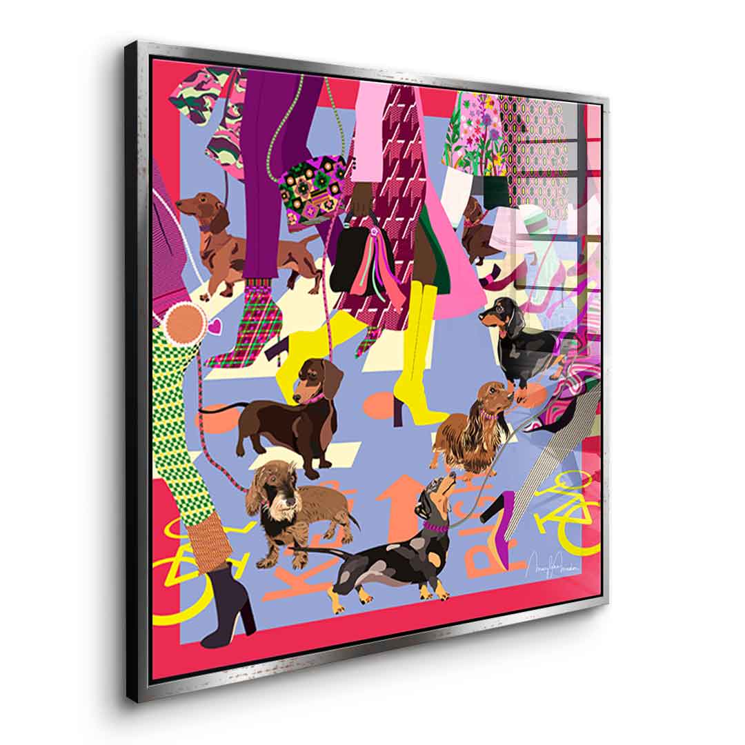 Fashion Girls Doxies - acrylic glass