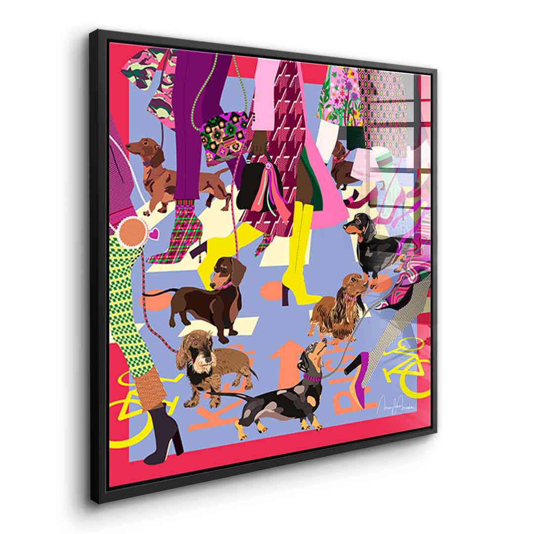 Fashion Girls Doxies - acrylic glass