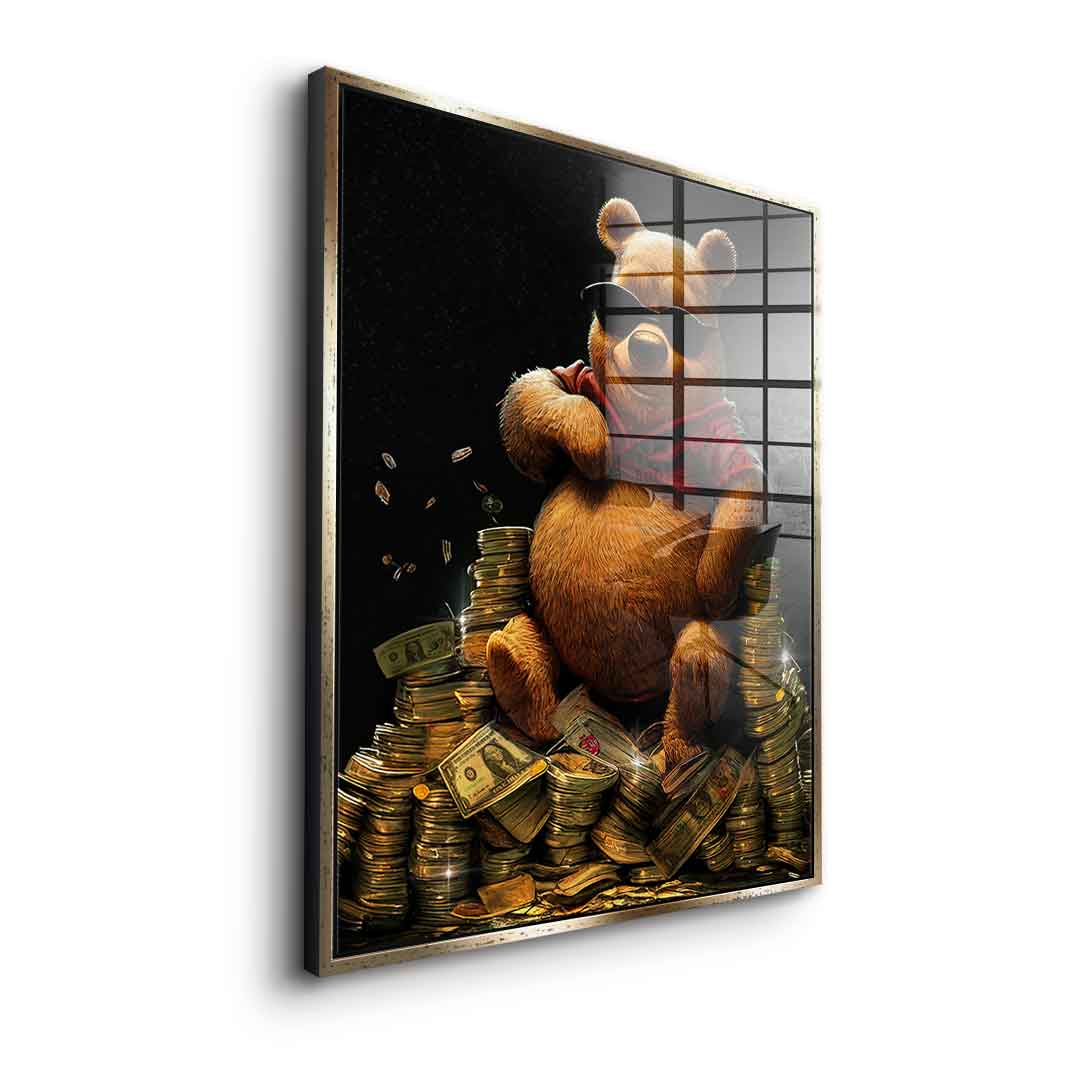 Money Bear - acrylic glass