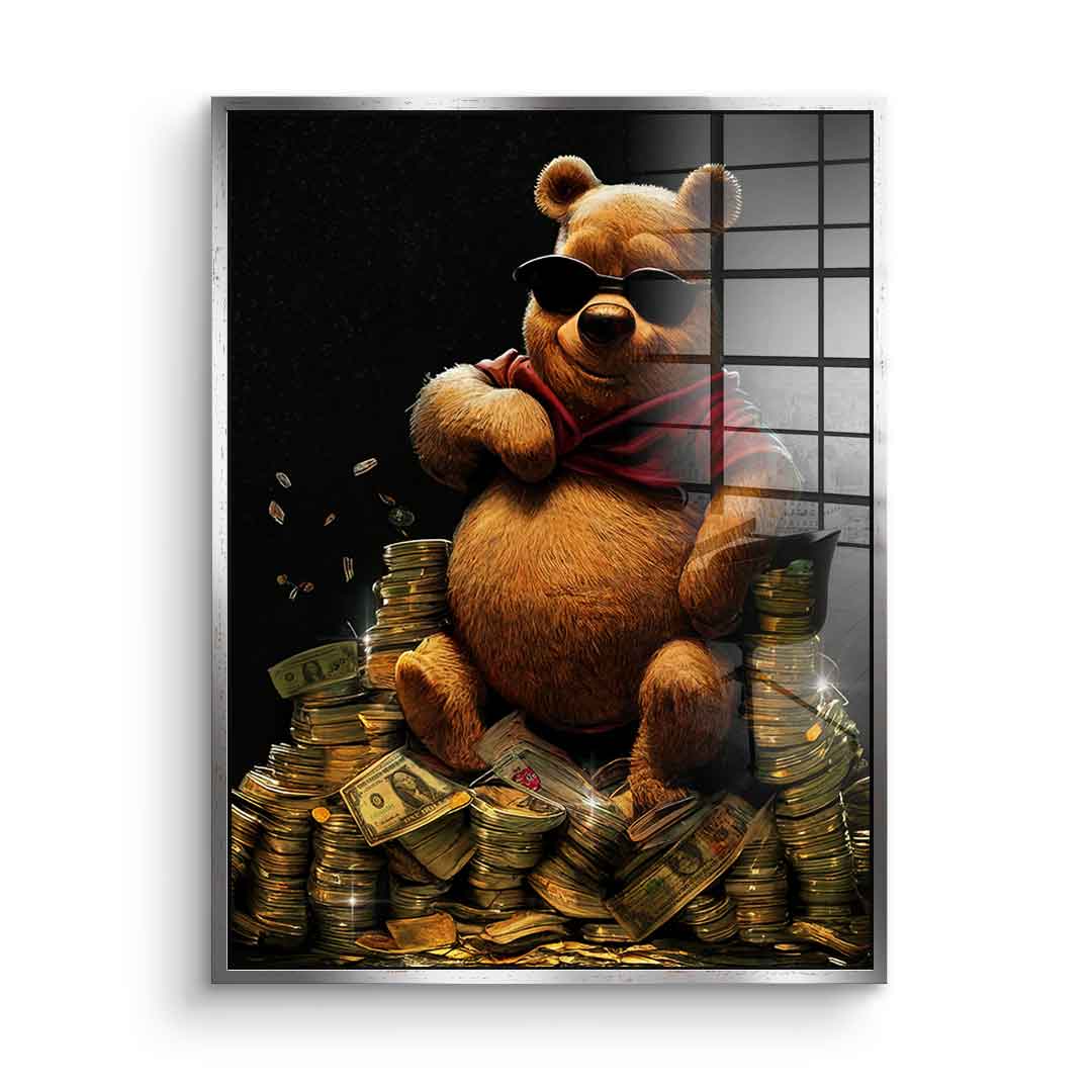 Money Bear - acrylic glass