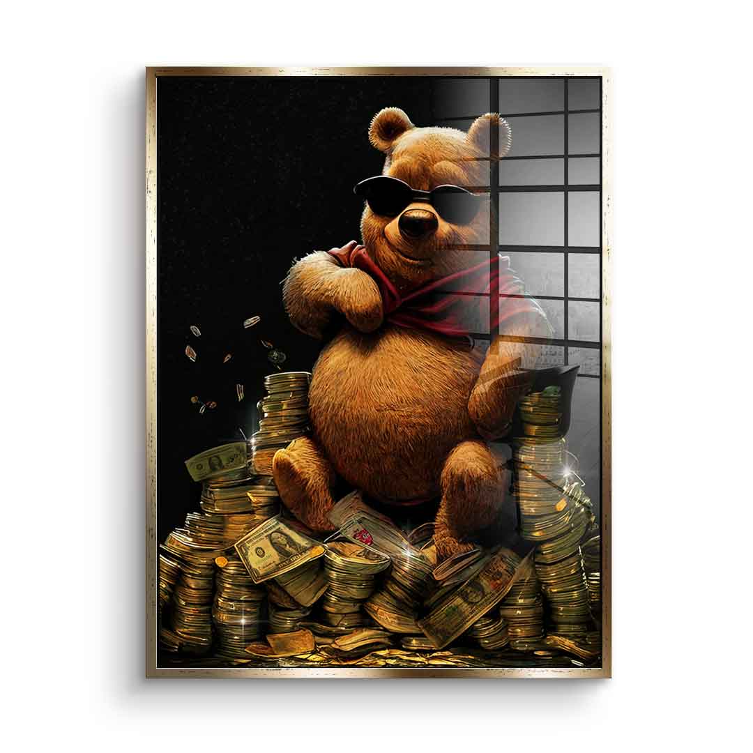 Money Bear - acrylic glass