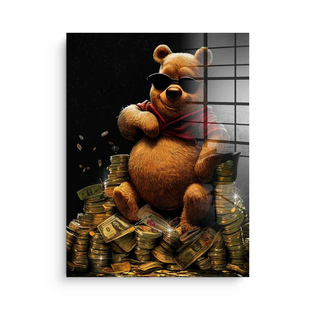 Money Bear - acrylic glass