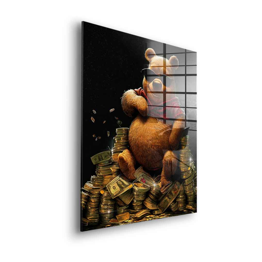 Money Bear - acrylic glass