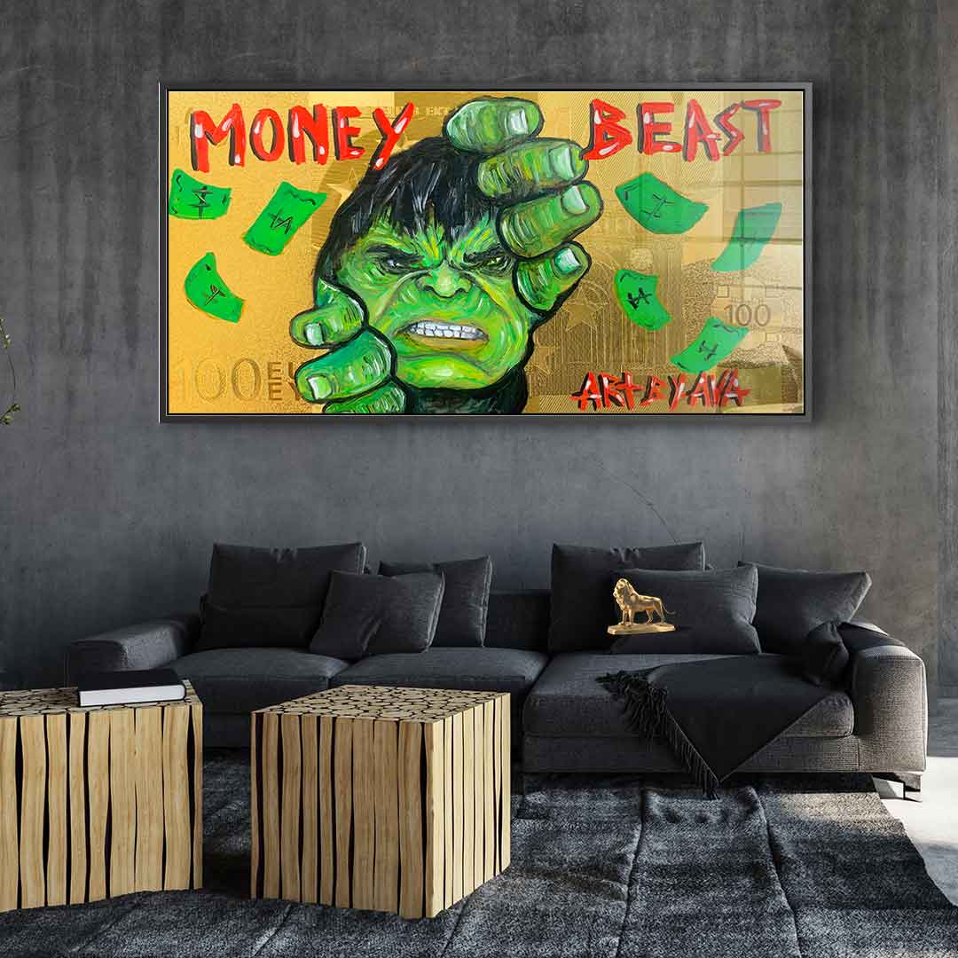 Money Hulk - acrylic glass