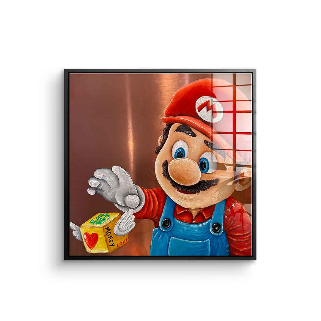 Money Mario - acrylic glass