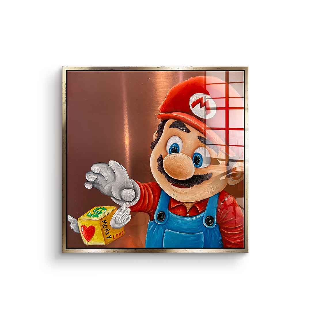 Money Mario - acrylic glass