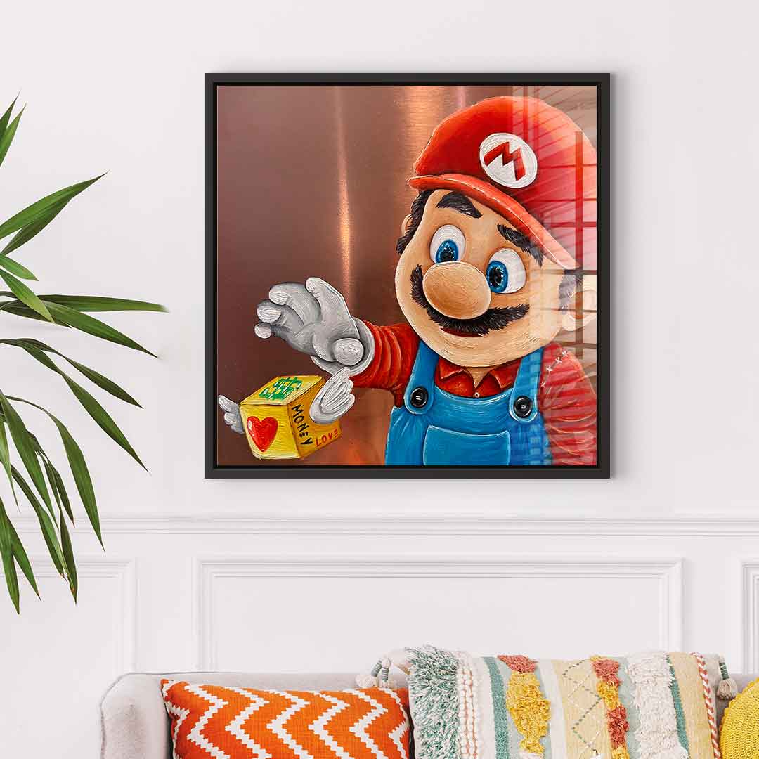 Money Mario - acrylic glass