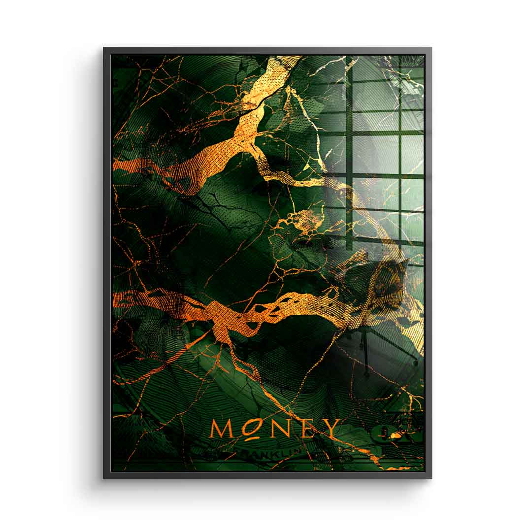 Money and Gold - acrylic glass