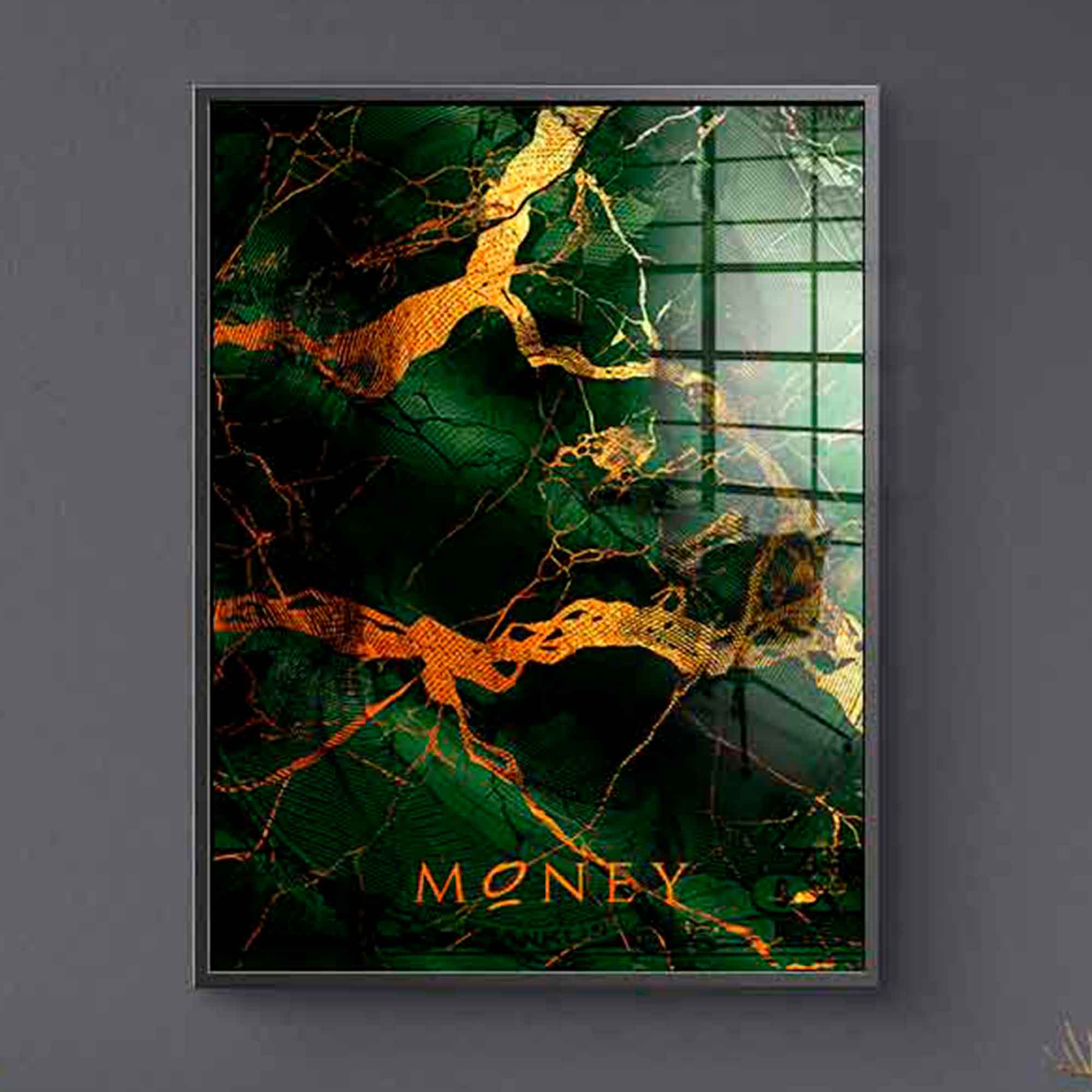 Money and Gold - acrylic glass