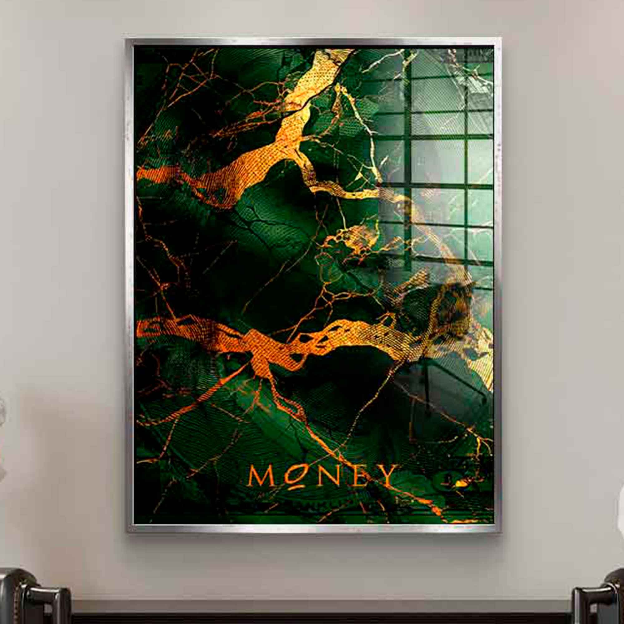 Money and Gold - acrylic glass