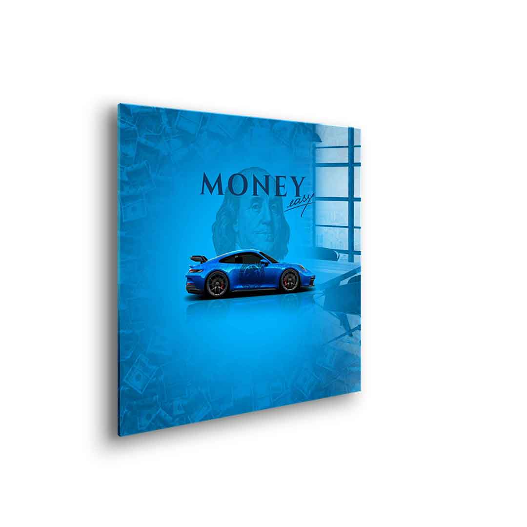 Money easy Blue - acrylic glass