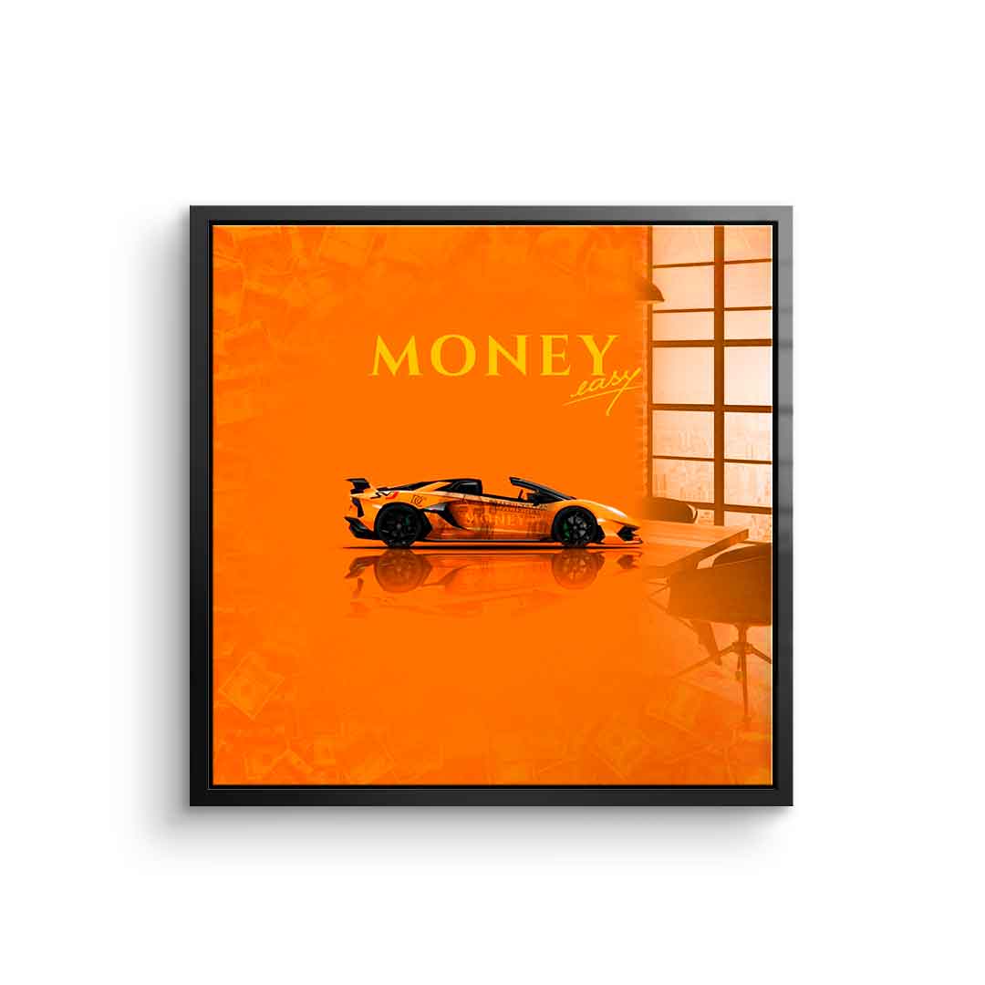 Money easy Yellow - acrylic glass