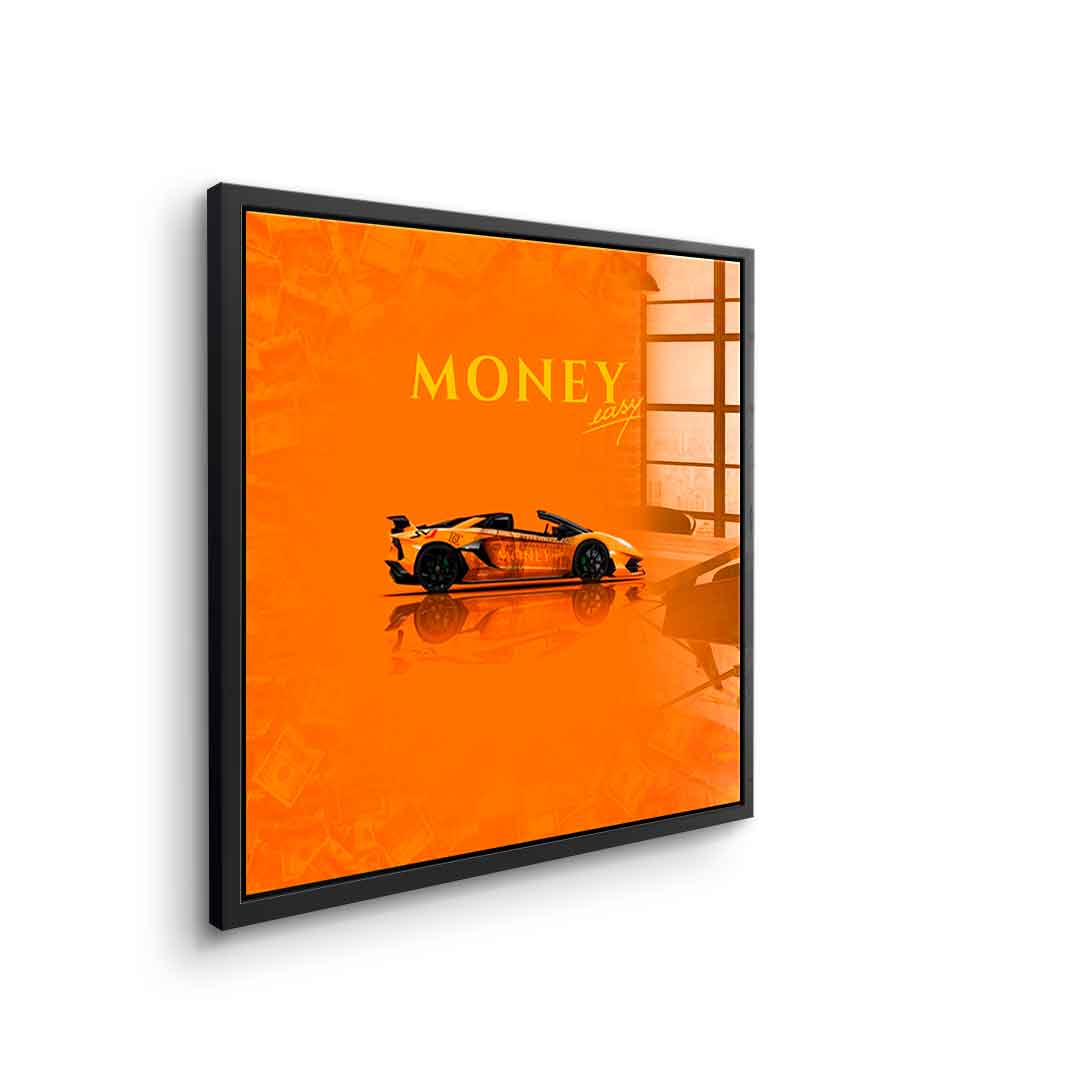 Money easy Yellow - acrylic glass