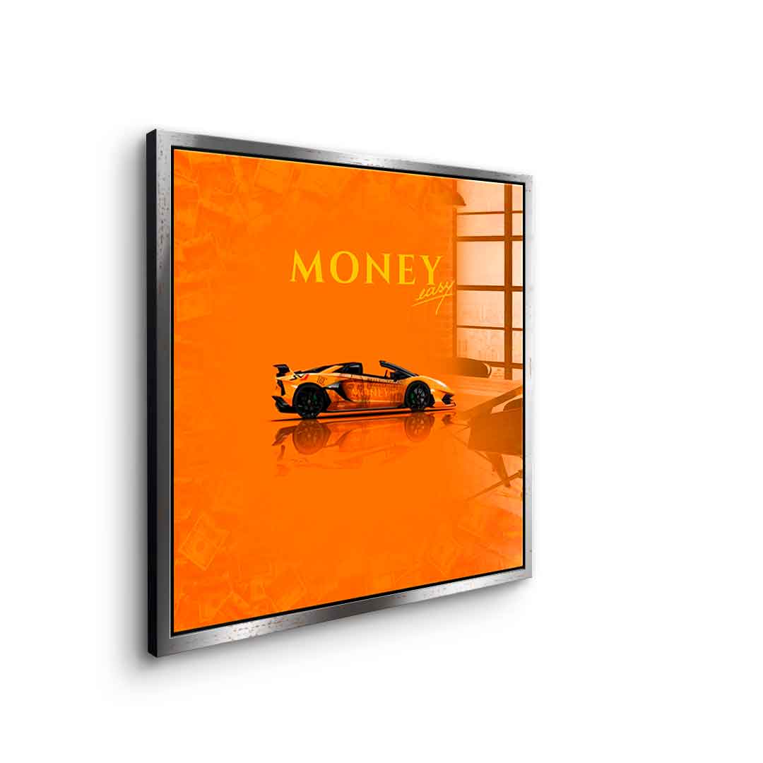 Money easy Yellow - acrylic glass