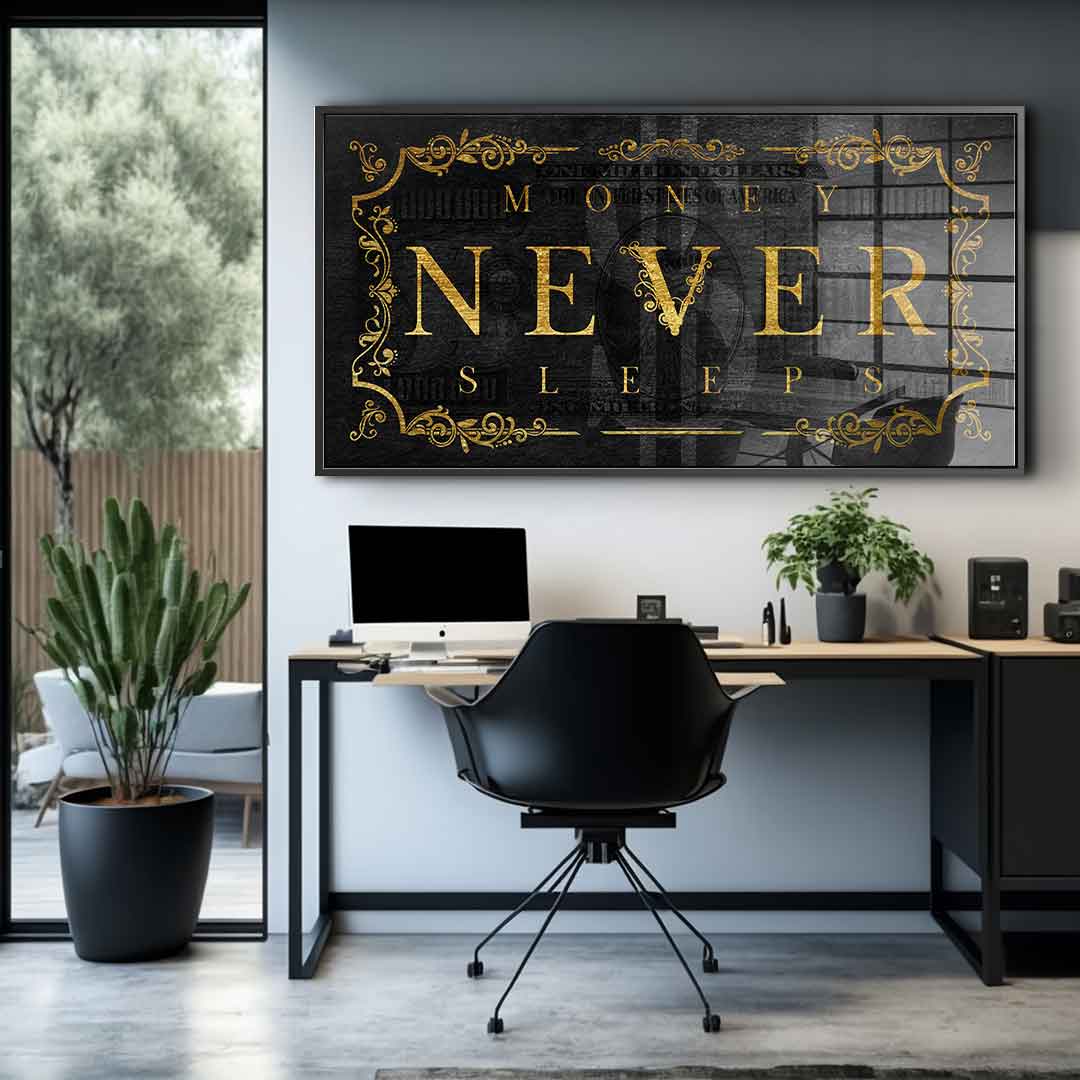 Money Never Sleeps Part 2 - acrylic glass