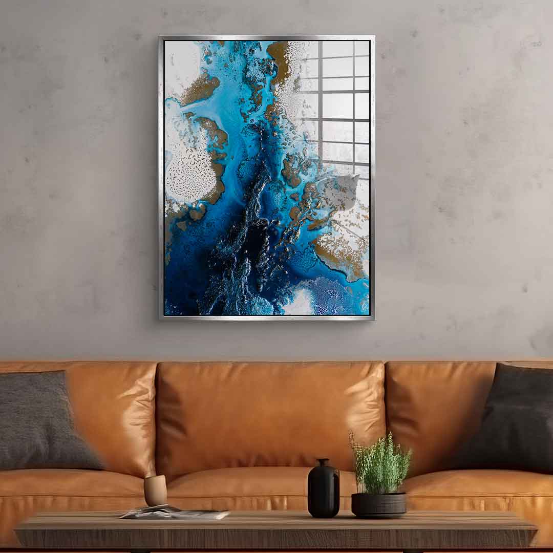 Navy Flow - acrylic glass