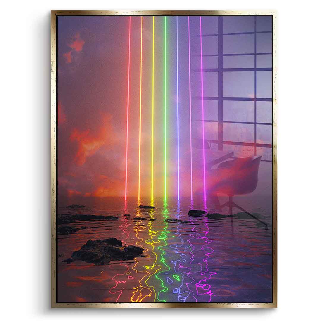 Neon Rainbow - acrylic glass