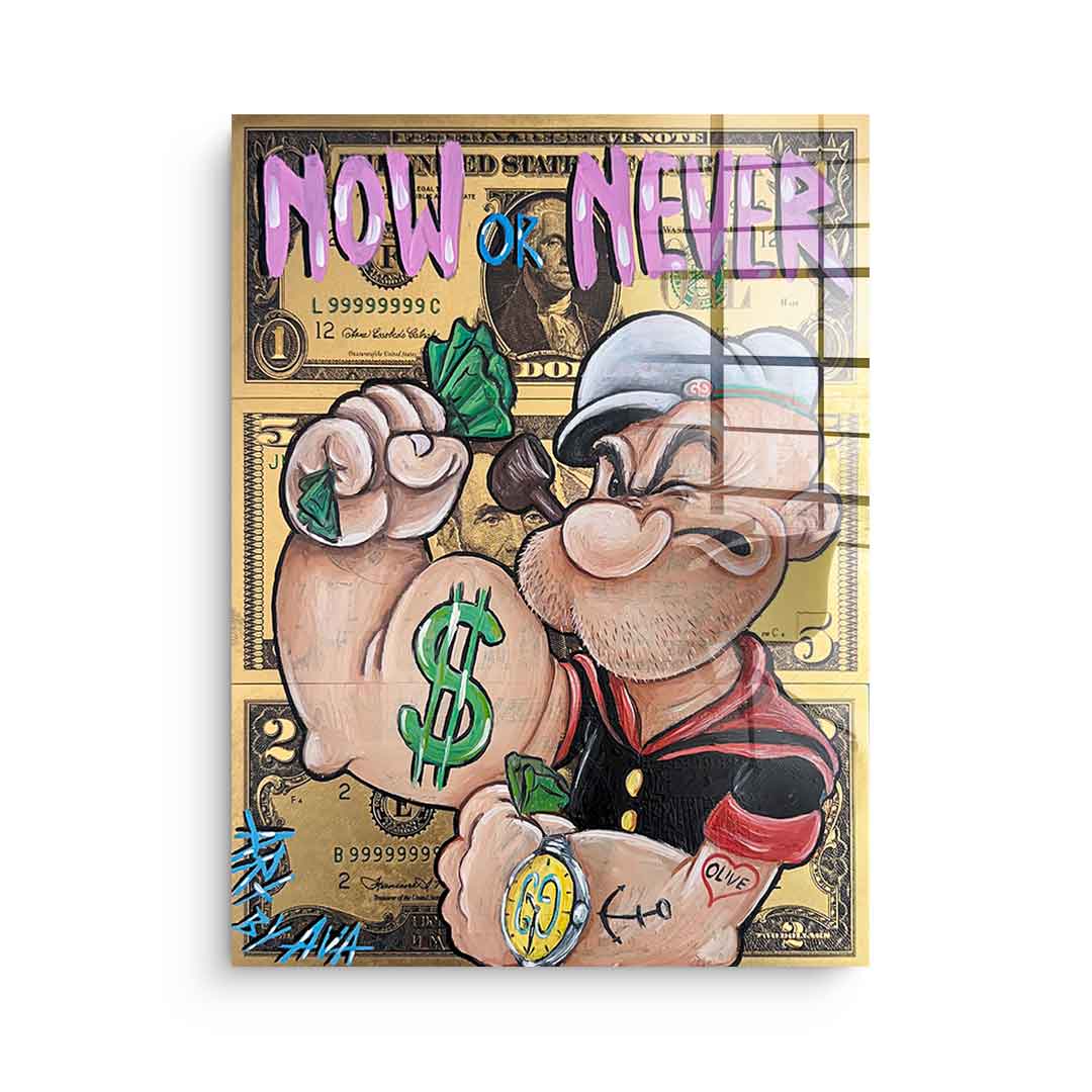 Now or never - acrylic glass