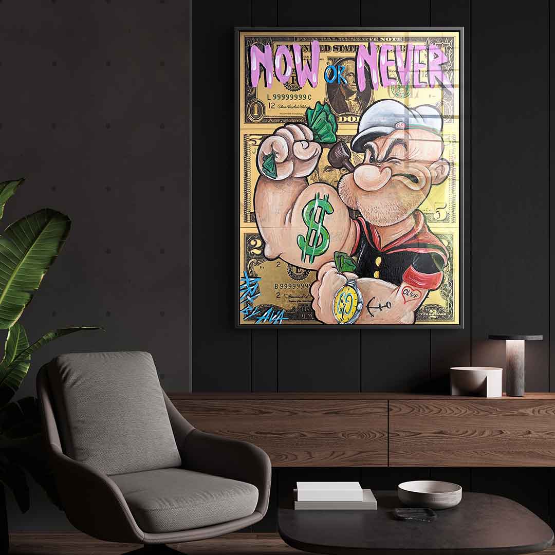 Now or never - acrylic glass