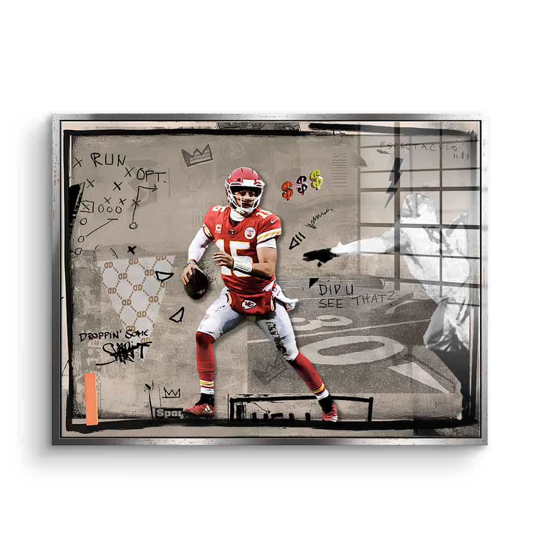 Pat Mahomes - acrylic glass