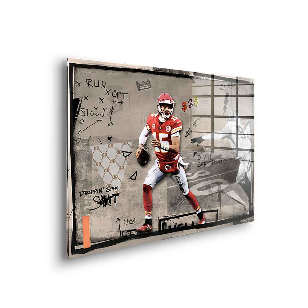 Pat Mahomes - acrylic glass