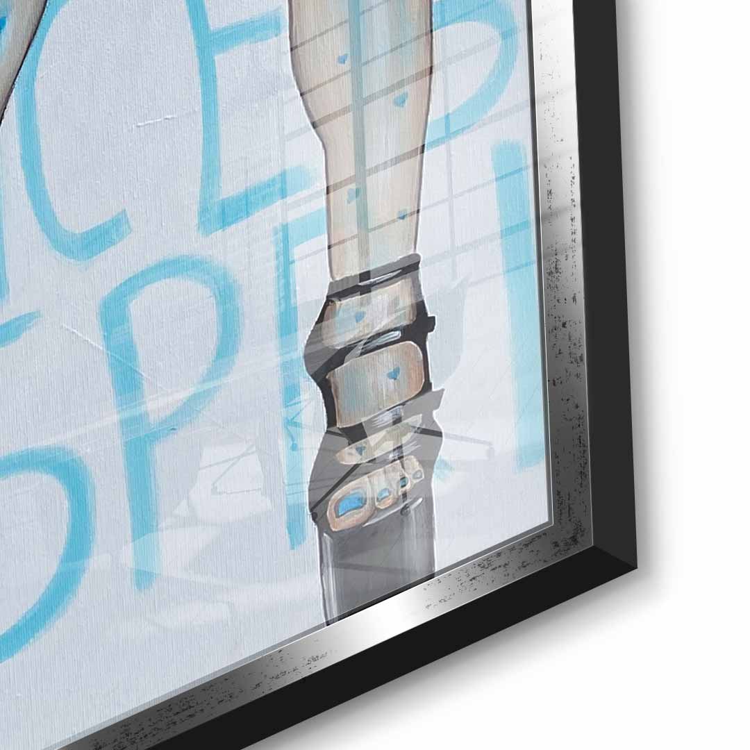 Blue Shoes - acrylic glass