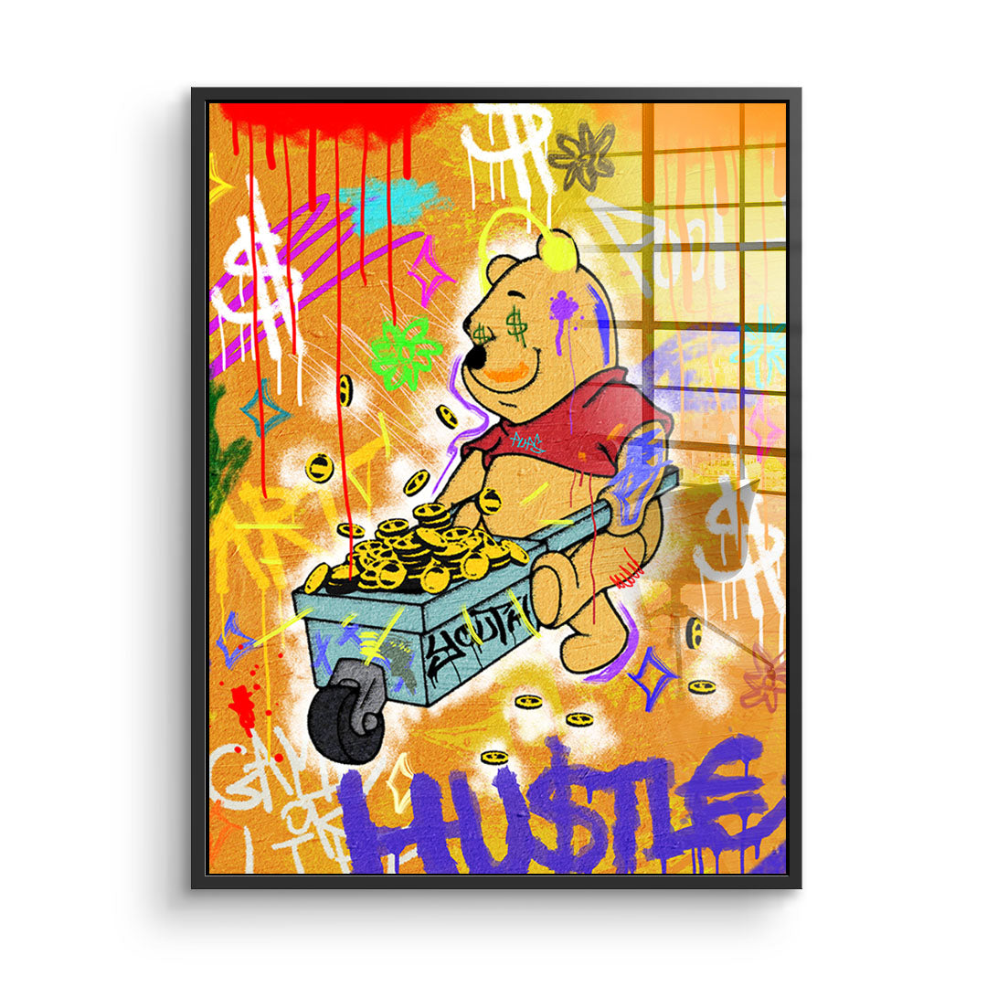 HU$TLE BEAR - acrylic glass