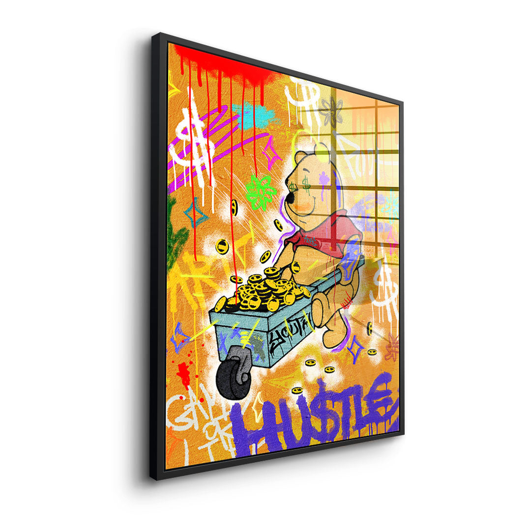 HU$TLE BEAR - acrylic glass