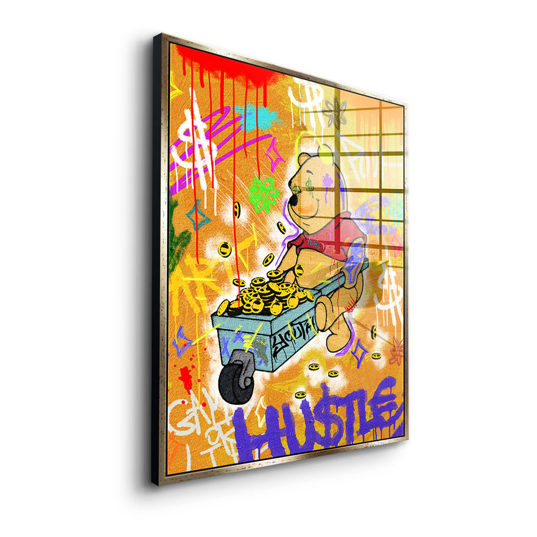 HU$TLE BEAR - acrylic glass