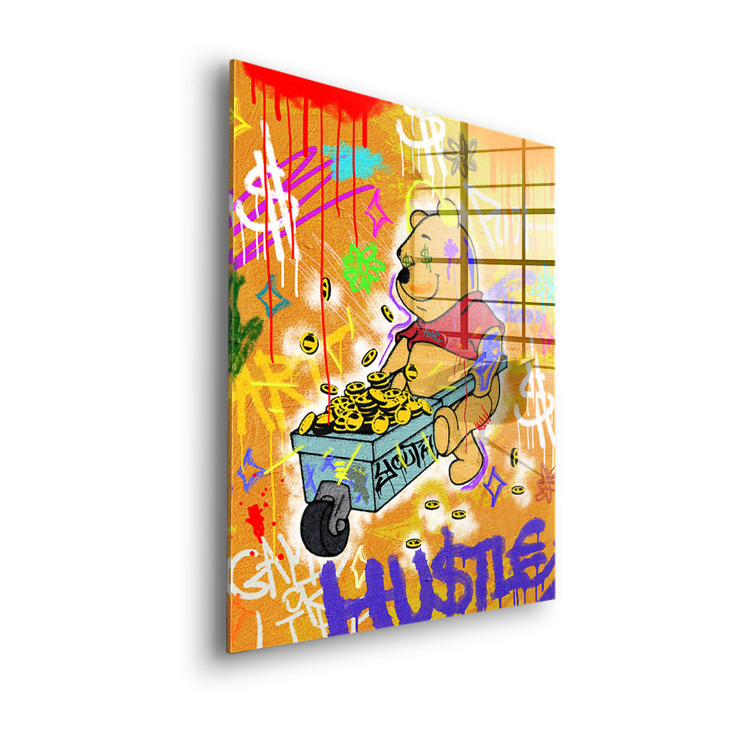 HU$TLE BEAR - acrylic glass