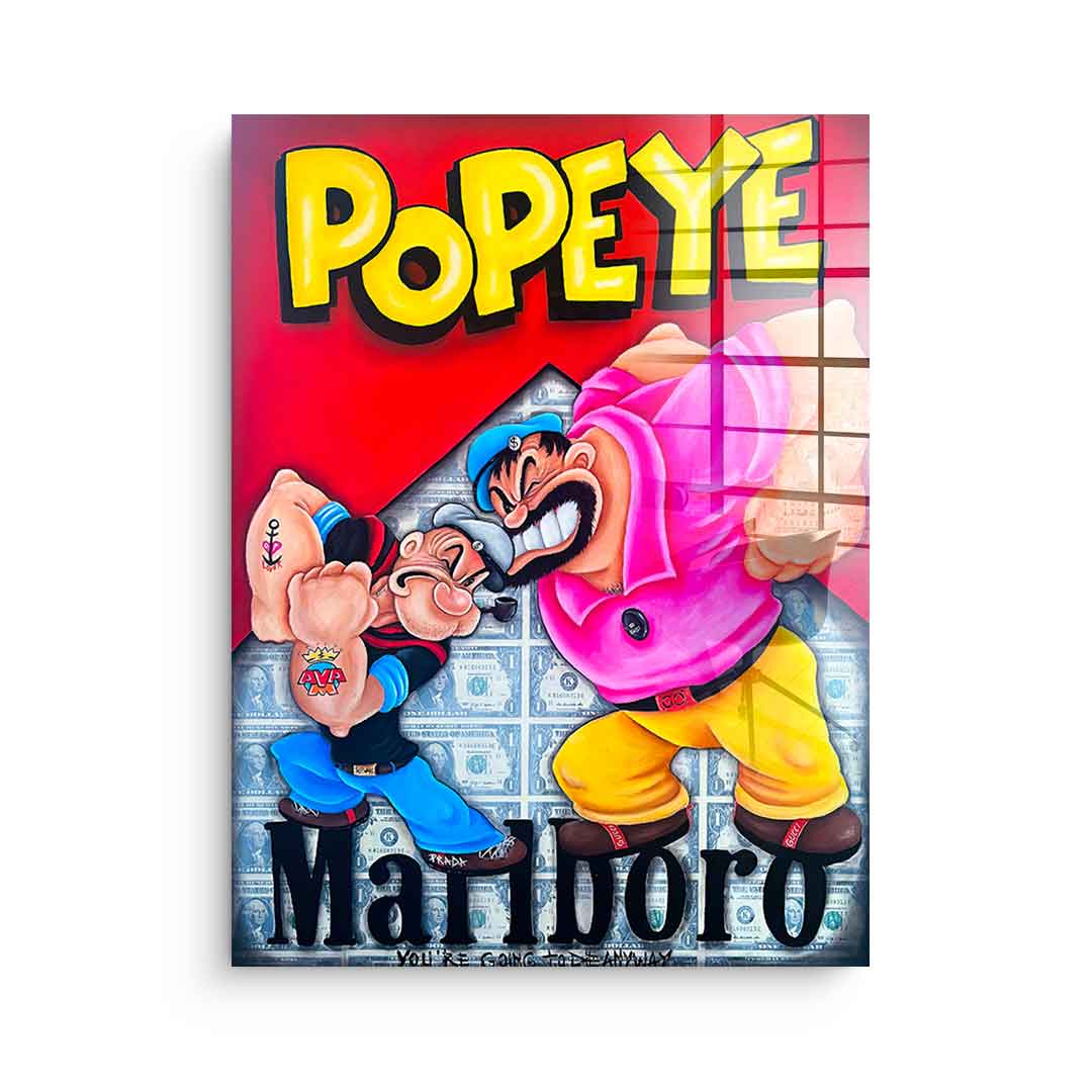 Popeye vs. Bluto - acrylic glass