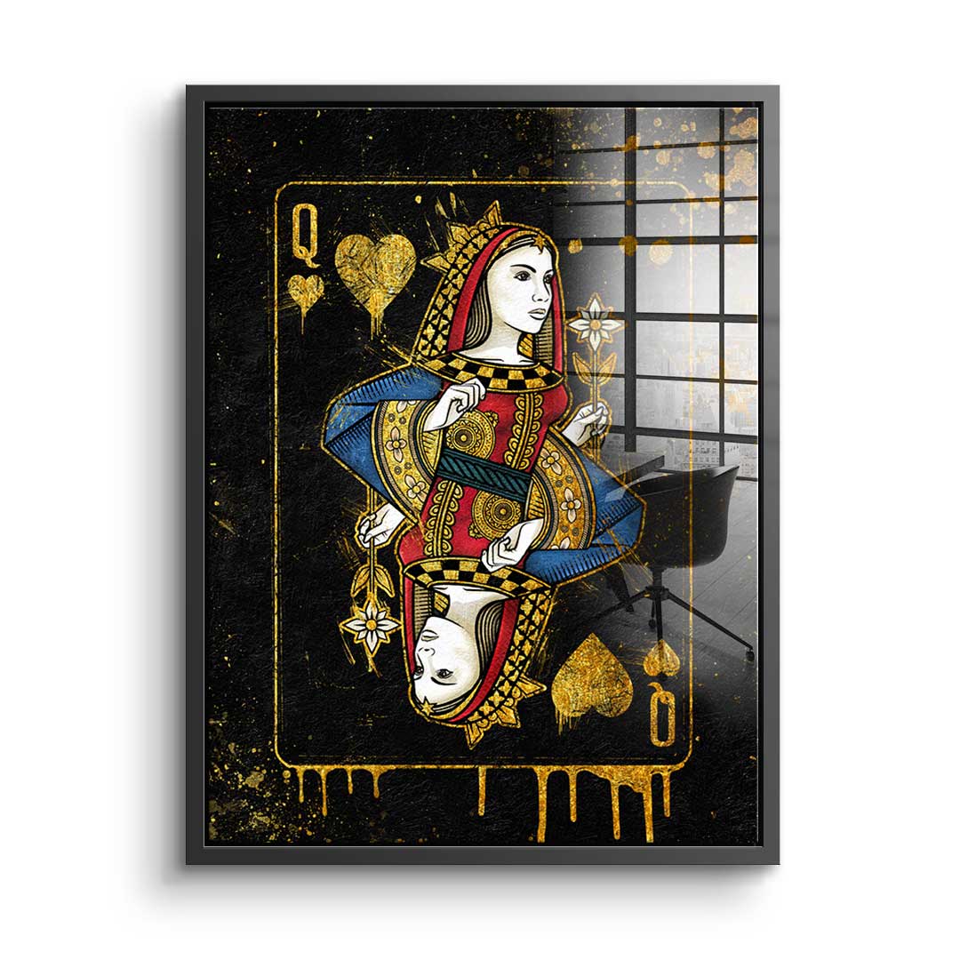 Queen Card - acrylic glass