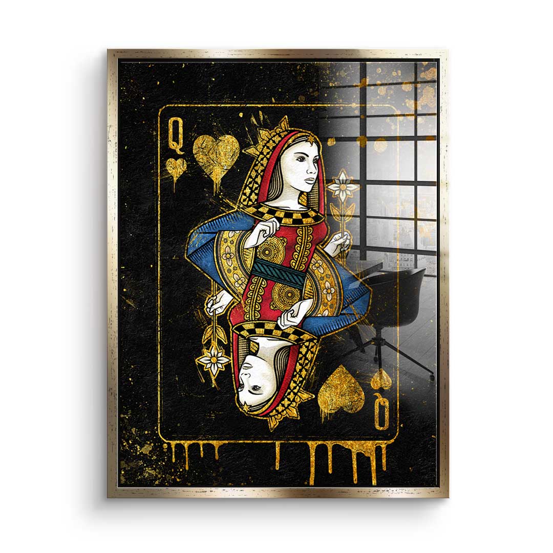 Queen Card - acrylic glass