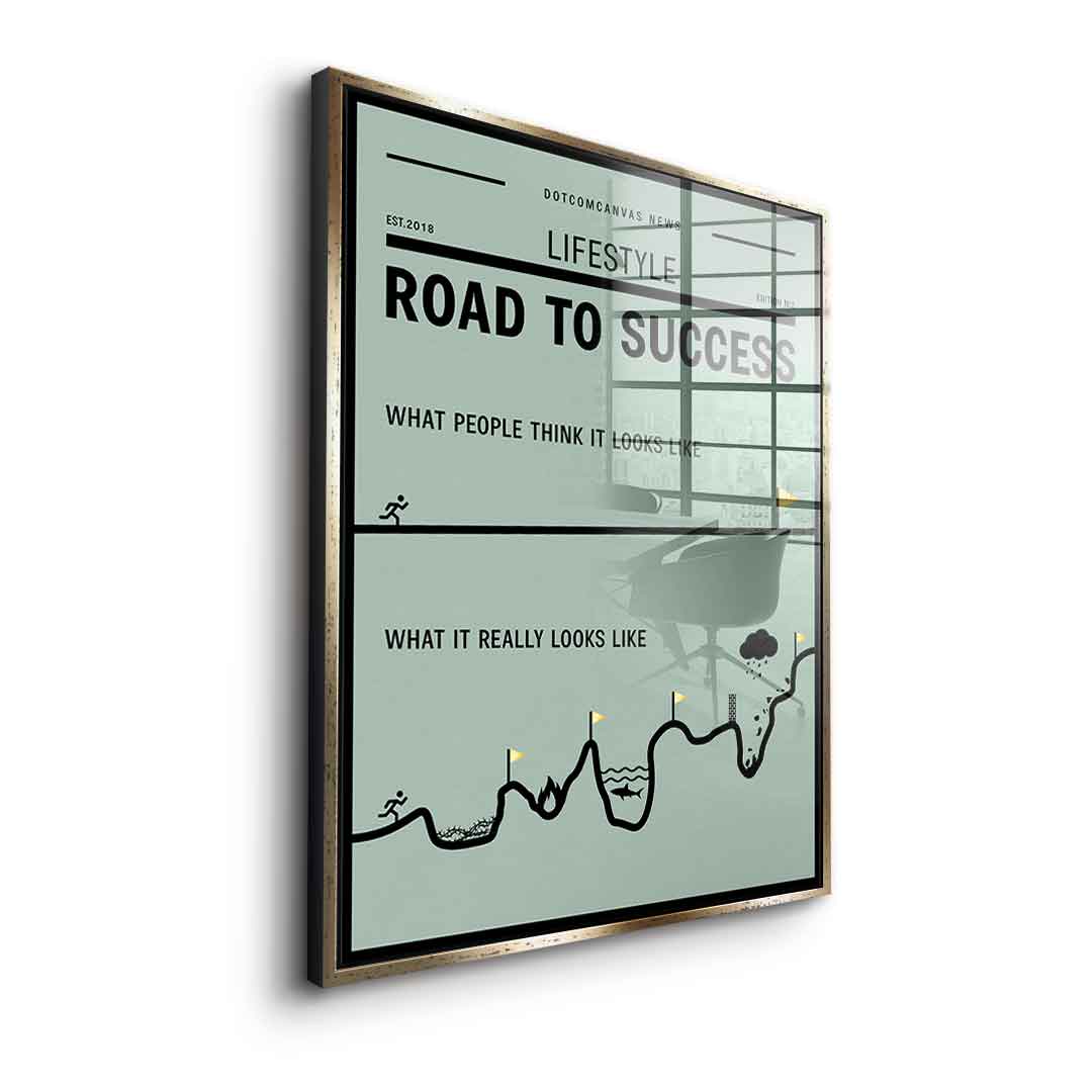 Road to success - acrylic glass