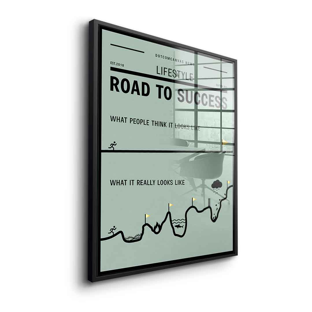 Road to success - acrylic glass