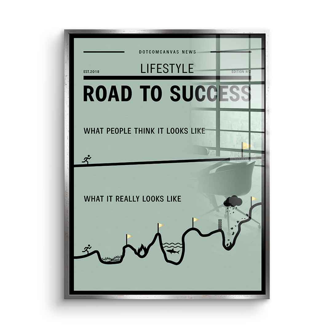 Road to success - acrylic glass