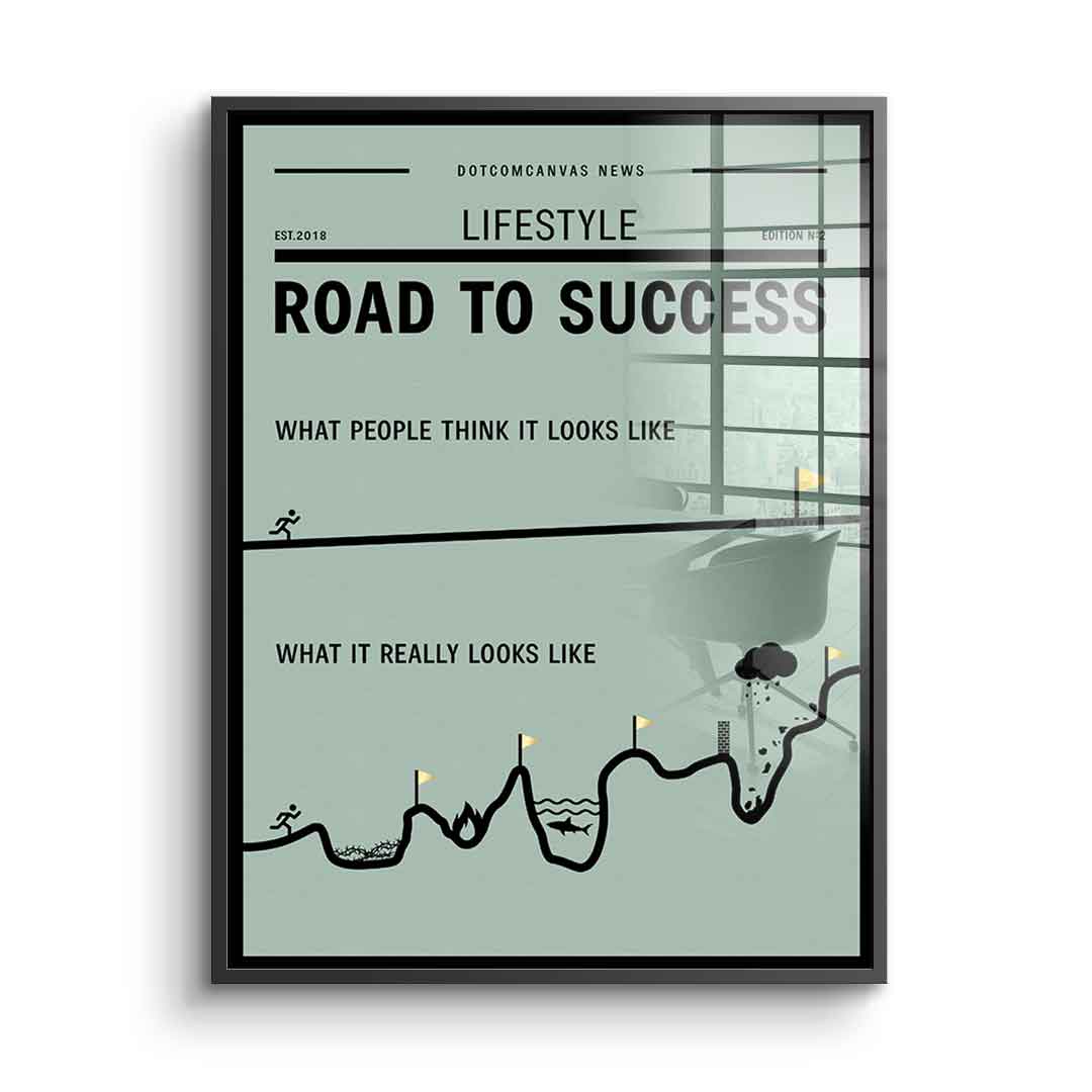 Road to success - acrylic glass