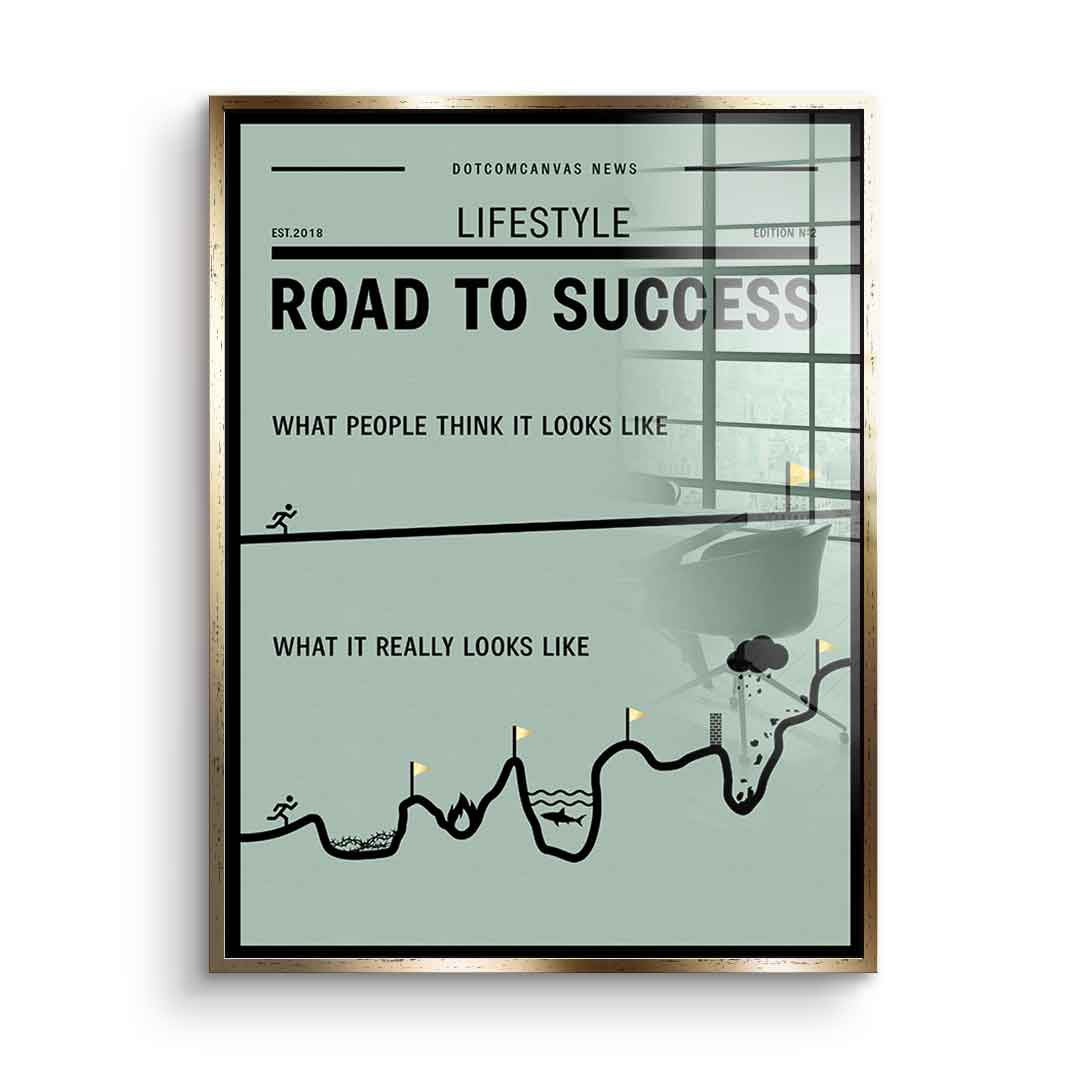 Road to success - acrylic glass