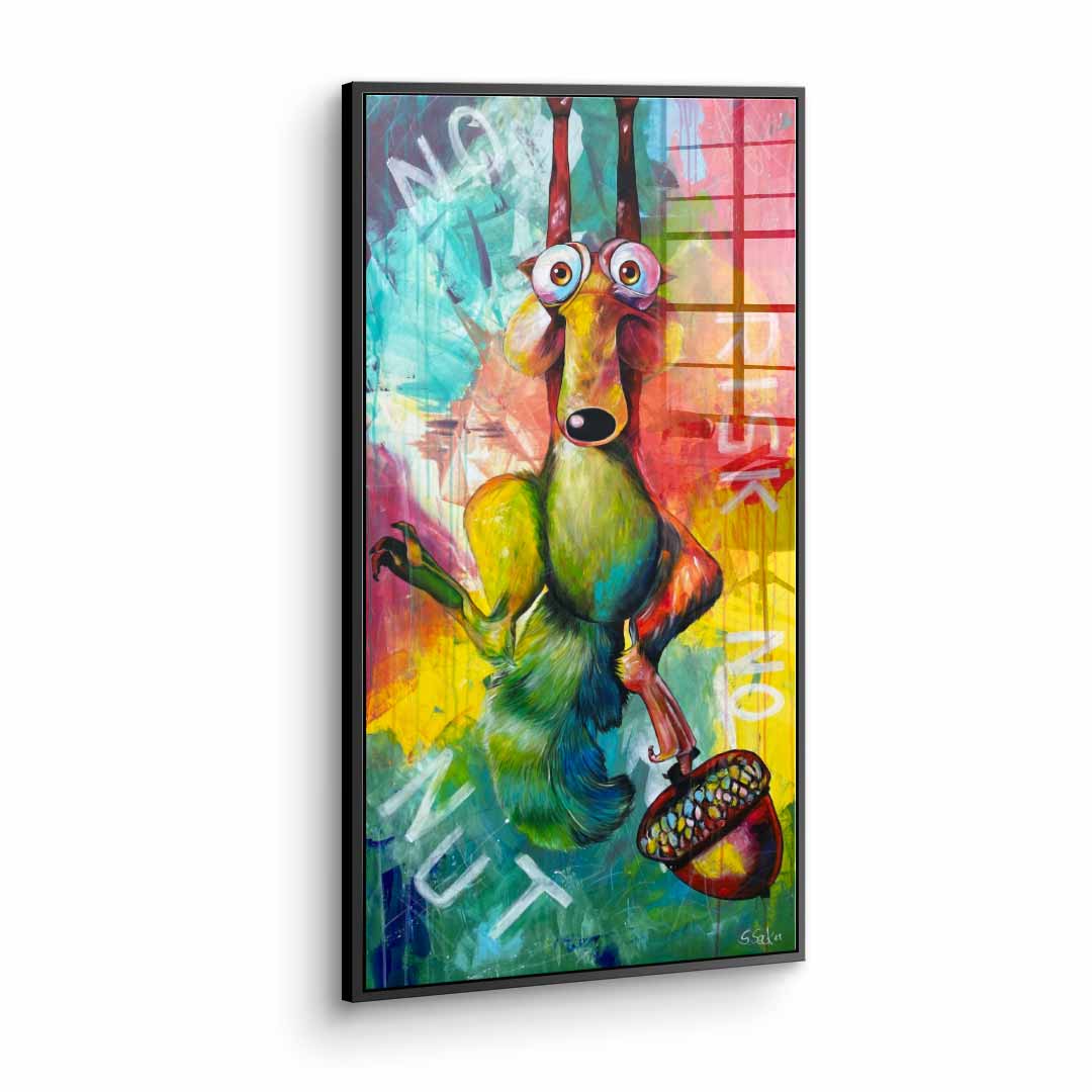 No Risk No Nut - acrylic glass