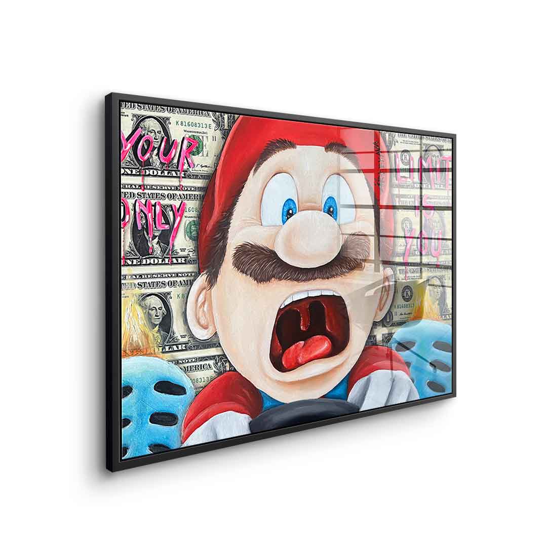 Screaming Mario - acrylic glass