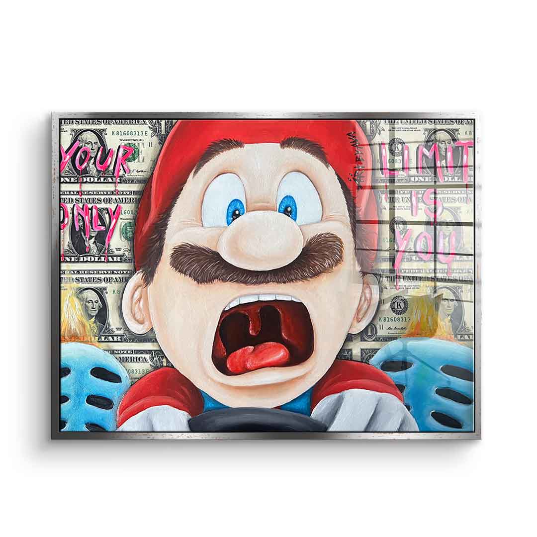 Screaming Mario - acrylic glass