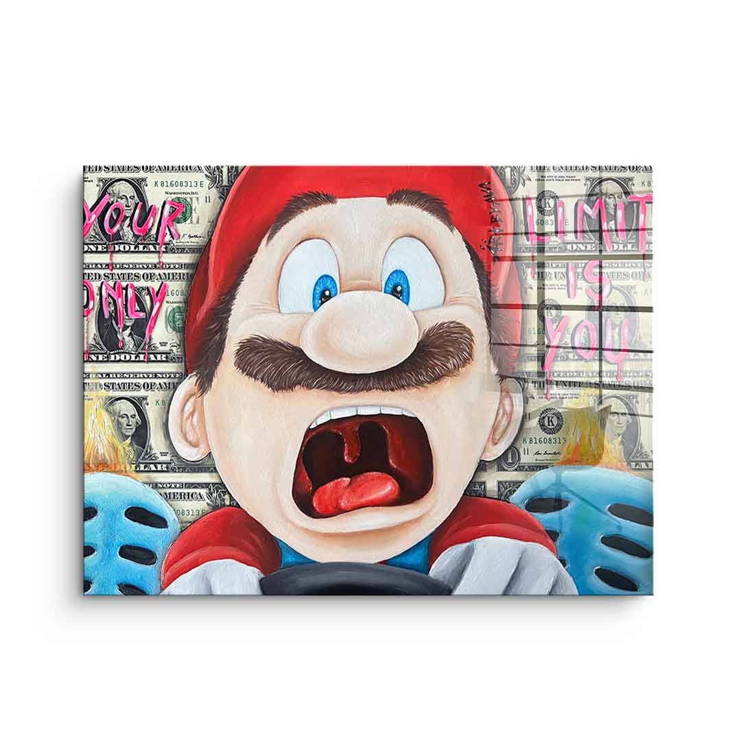 Screaming Mario - acrylic glass