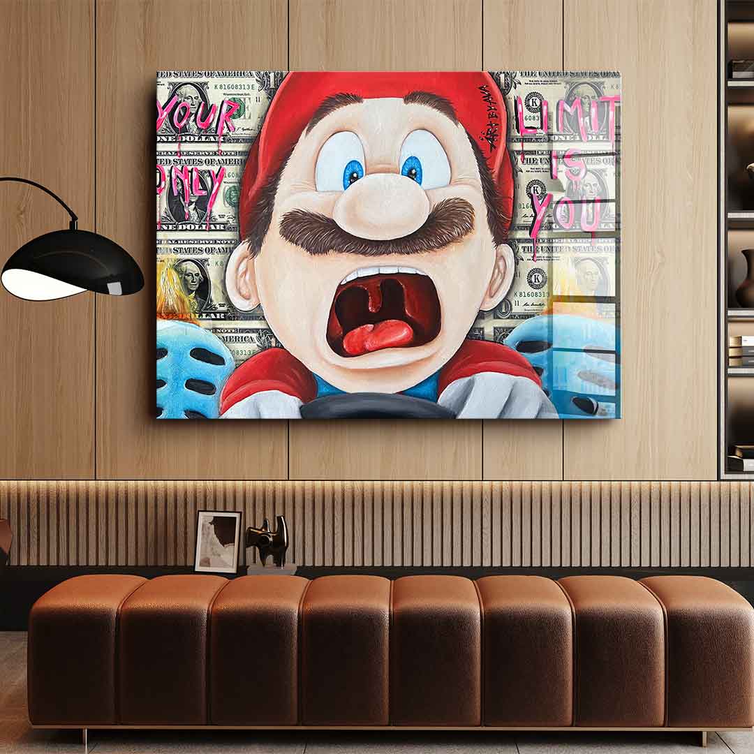 Screaming Mario - acrylic glass