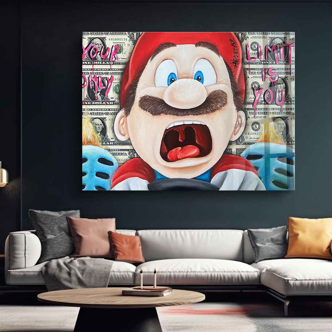 Screaming Mario - acrylic glass