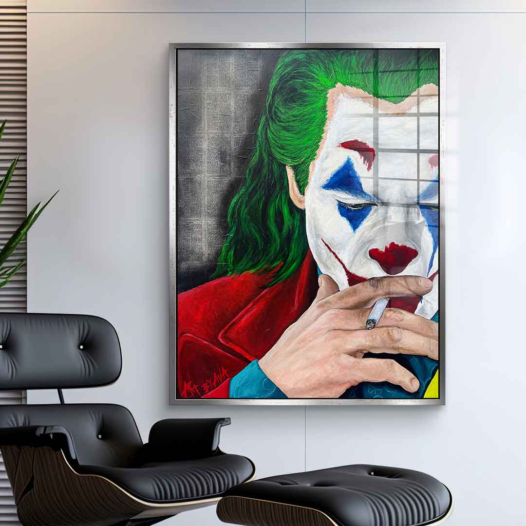 Smoking Joker - acrylic glass